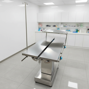 Veterinary Procedure-ready Smooth Elevation Control Stainless Steel Construction Animal Surgical Examination Table