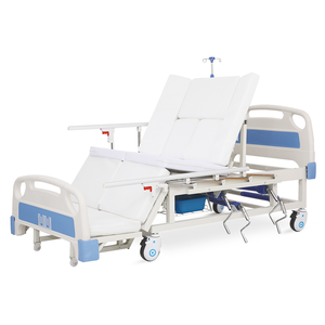 Manual Nursing Bed With Side Turning And Commode