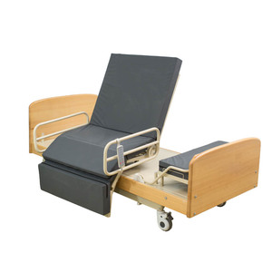 Wooden Electric Medical Elderly Patient Automatic Rotating Home Care Bed