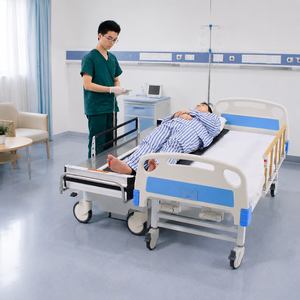 VU Hospital Medical Patient Transfer Bed Electric Adjustable Height Stretcher