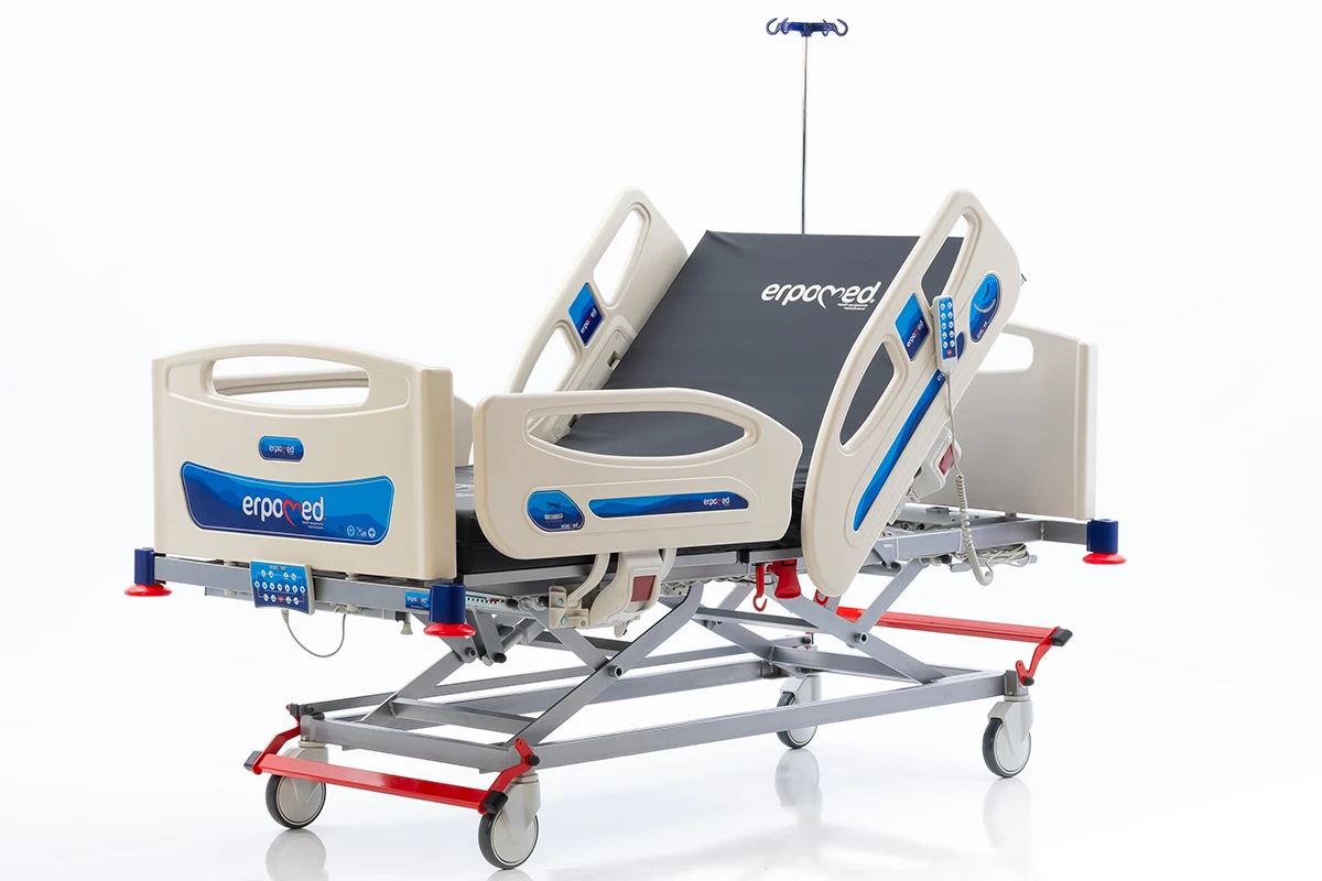 ERCARE-400 4-Motor ICU Bed with Side Rails