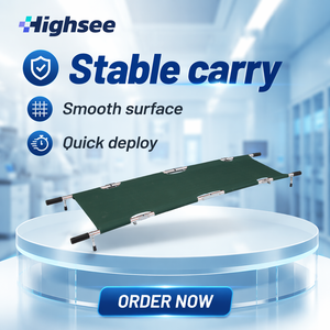 Lightweight Portable Four Fold Stretcher With 4 Support Feet