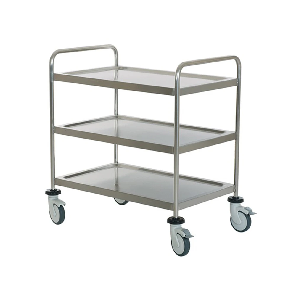 ERP-7122 Stainless Steel Instrument Trolley 3 Shelves