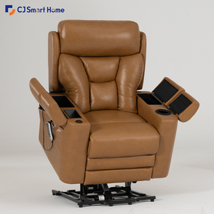 LZ015P2 Genuine Leather Zero Gravity Power Lift Recliner Chair For Seniors