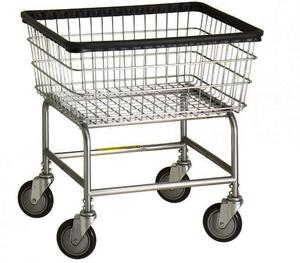 Wholesale Metal Laundry Cart With Wheels Stainless Steel Dirty Laundry Store Carts