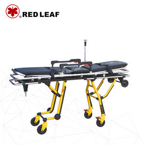 Impact-Resistant Manual Hospital Ambulance Stretcher with Shock Absorption Wheels