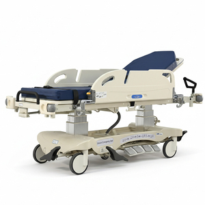 China High Quality Luxurious Hydraulic Patient Stretcher ABS Emergency Trolley